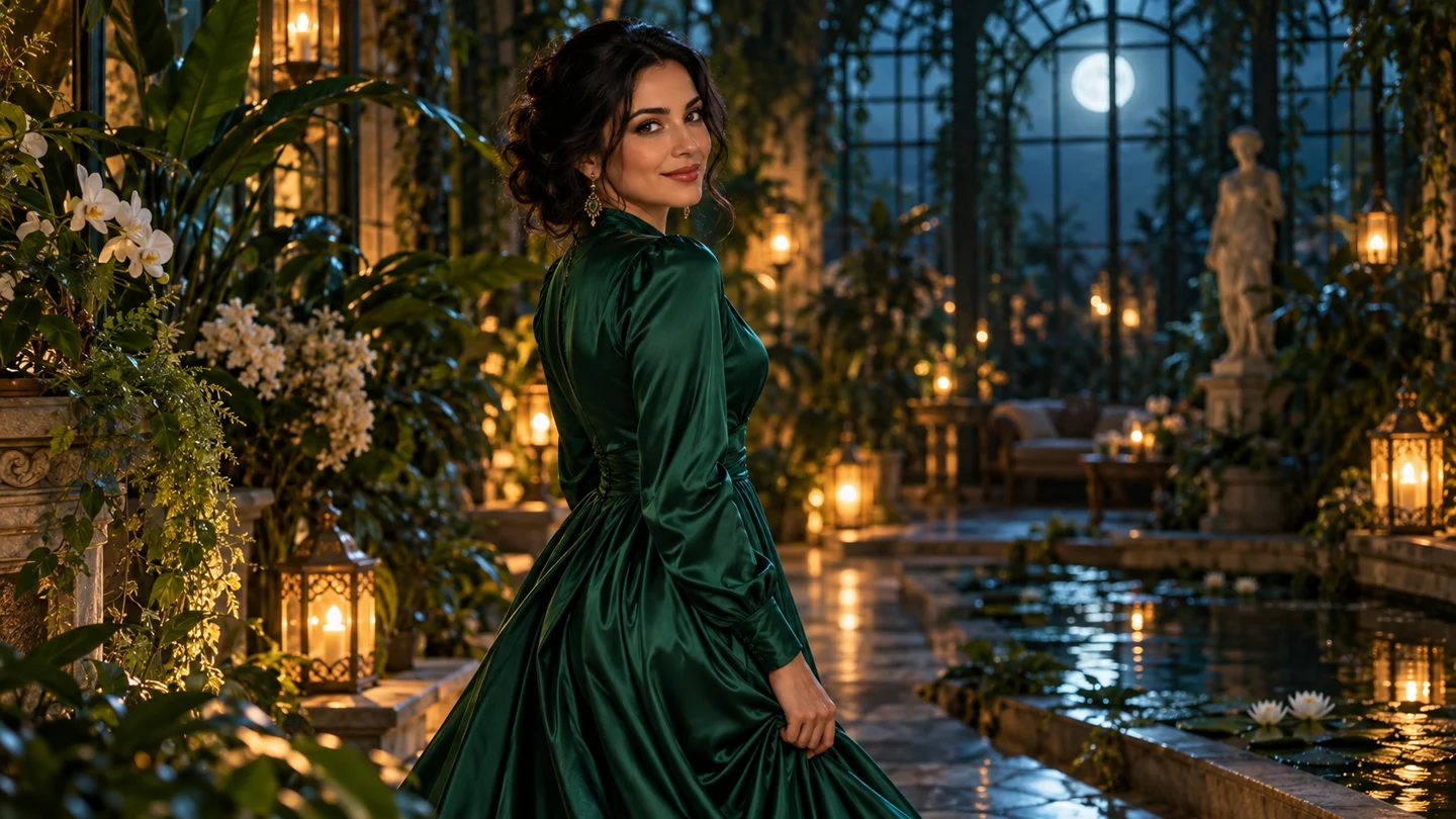 Botanical evening scene